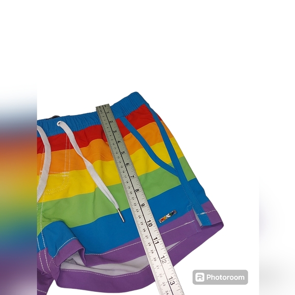 NWT Andrew Christian Stoli Rainbow Swim Trunks 🏳️🌈 Mens - Picture 3 of 9